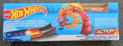 Hot Wheels Piste de Lancement L'anneau / défi des flammes Mattel voitures - Photo 1/4