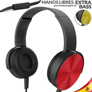 Headphones Extra Bass Stereo Headphones Handsfree 3.5mm Microphone - Picture 1 of 11