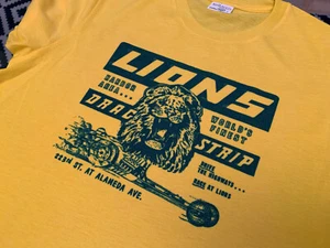 Cliff Booth Lions Drag Strip T-Shirt - Inspired by Once Upon a Time in Hollywood - Picture 1 of 2