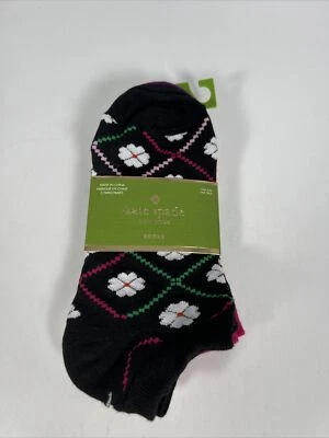 KATE SPADE 3 PK BLOQUES FLORALES Y RAYAS NO SHOW CALCETINES, TALLA ÚNICA Foto 1 de 4