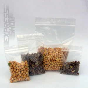 Druckverschlussbeutel Taschen Papier Tüten Kreuz Boden Versand Plastik Poly j - Picture 1 of 15