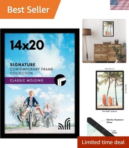 14x20 Bilderrahmen mit poliertem Plexiglas, Fotorahmen für Wandaufsteller Galle - Bild 1 von 8