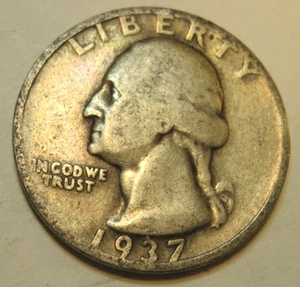 1937 S * SAN FRANCISCO * Silver WASHINGTON QUARTER * As Seen *USA Only FREE SHIP - Picture 1 of 3