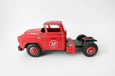 1950s LUMAR MARX METAL A&P CAMINHÃO DE ENTREGA REBOQUE TRATOR 1859 - Imagem 1 de 4
