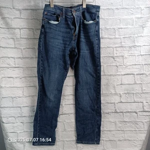 Pantalones de mezclilla Lucky Brand para hombre 33x32 azul pierna recta clásicos cinco bolsillos España - Imagen 1 de 11
