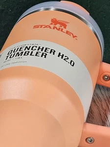 !NEW Stanley 40oz The FlowState Quencher H2.0 Tigerlily Orange Tumbler Authentic - Picture 1 of 10