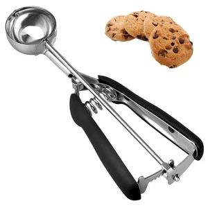 Cookie Scoop, Small Ice Cream Scoop, 2 Tbsp/ 30ml/ 1oz, 18/8 Stainless Steel ... - Picture 1 of 7