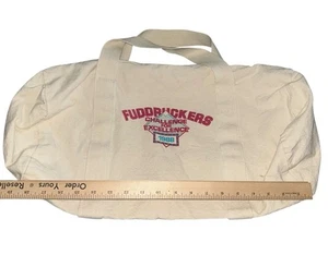 Bolso de Gimnasio 20 RARO Vintage 1988 Fuddruckers “Challenge For Excellence” - Imagen 1 de 6