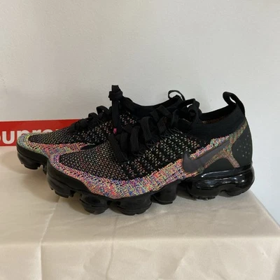 Nike Air Vapormax Flyknit 2 "Black Multi Color" 2018 942843-015 - W 6.5 - Image 1 of 4