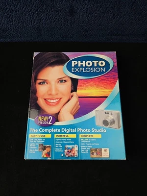 Nova PHOTO EXPLOSION Deluxe Version 2 Windows XP, 2000 ME 98 Photo Edit Software - Image 1 of 4
