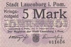 Lauenburg - Stadt - 5 Mark - Geiger 310.1a