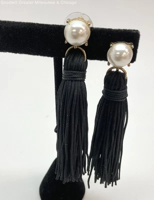 Baublebar Gold-Tone Pearl Fashionable Tassel Dangle Drop Earrings - Image 1 of 4