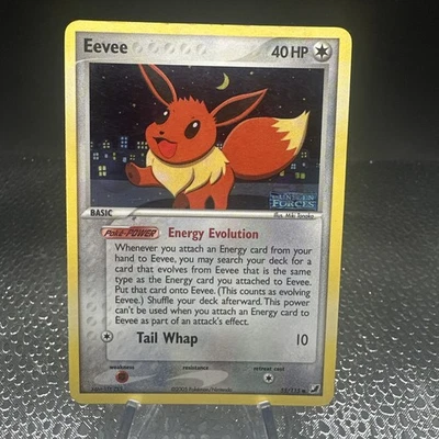 Pokemon Eevee EX Unseen Forces Reverse Holo Card 55/115 TCG - Image 1 of 4
