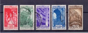 ITALY 1935 NATIONAL MILITIA SET ( 5 ) SG453-7 FINE USED CAT £130 - Picture 1 of 2
