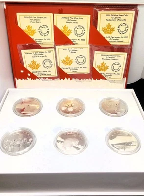 2020 $10 PURE SILVER- COMPLETE SET- O CANADA, MATTE PROOF! - Image 1 of 4