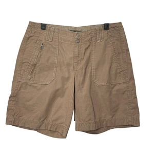 Eddie Bauer Blakely Fit Women's Khaki Shorts Cargo Pockets 100% Cotton Size 4 - Picture 1 of 13