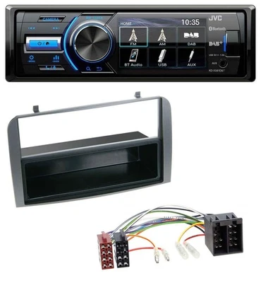JVC Bluetooth MP3 USB DAB Autoradio für Alfa Romeo 147 GT Ablagefach anthrazit - Bild 1 von 4