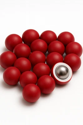 (ABS) Hartnylon beschichtete Stahlkugeln Kaliber 0,68 Pistelle X-68 T4E (20 Stück) - Bild 1 von 2