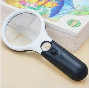 3 LED Light 45X Handheld Magnifier Reading Magnifying Glass Lens Jewelry Loupe - Picture 1 of 6