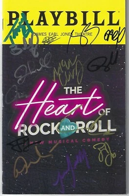 THE HEART OF ROCK AND ROLL CAST SIGNED AUTOGRAPHED PLAYBILL MAY 2024 COREY KURTZ - Image 1 of 2