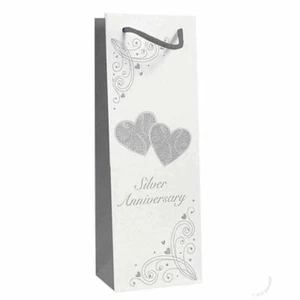 25th Wedding Anniversary Gift Bottle Bag - Picture 1 of 1