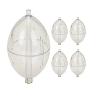 5pcs Fishing Bobbers Set Clear Cast Oval Float Spin Fishing Bobber Portable - Picture 1 of 12
