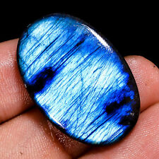 32.30Cts. 100% Natural Blue Labradorite Oval Cabochon Loose Gemstone 30X20X6 MM