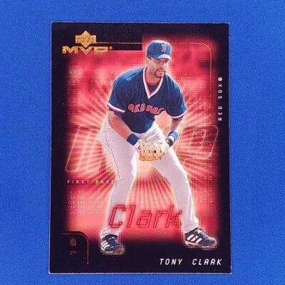Tarjeta de béisbol Tony Clark Boston Red Sox 2002 Upper Deck MVP #81 Foto 1 de 2