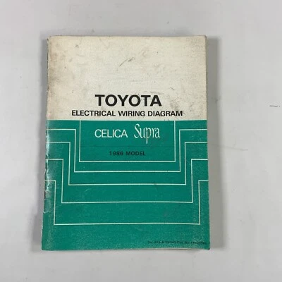 OEM Factory 1986 Toyota Celica Supra Service Repair Shop Wiring Diagram Manuals - Image 1 of 4