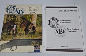 Harrington & Richardson Armas de Fuego Precio/Catálogo 2002 Gardner MA Tienda Copia Uso - Imagen 1 de 6