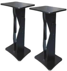 RAB Audio ProRak SDM100 Black Trim Variable Height Monitor Stands - Picture 1 of 3