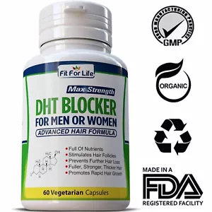 DHT BLOCKER Advanced Hair Formula Stimulate Growth Anti Loss FIT FOR LIFE - Picture 1 of 3