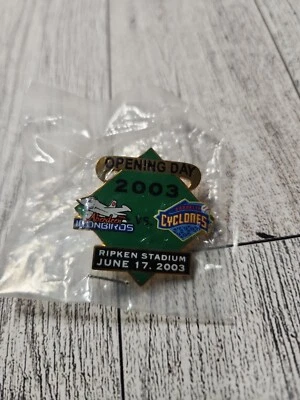 Ironbirds Vs Cyclones Opening Day June 17 2003 Ripken Stadium Baseball Pin MLB  - Image 1 of 4