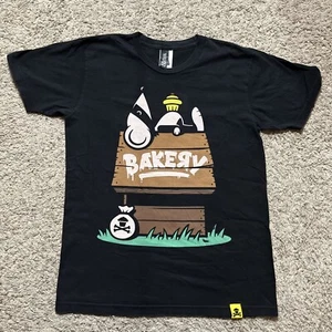 Johnny Cupcakes Bakery Shirt Snoopy Herren Größe M Medium Baumwolle Schwarz Parodie - Bild 1 von 9