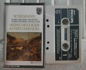 Schumann - Works for Oboe & Piano Holliger Brendel Philips Tape Paper Label NM - Picture 1 of 1