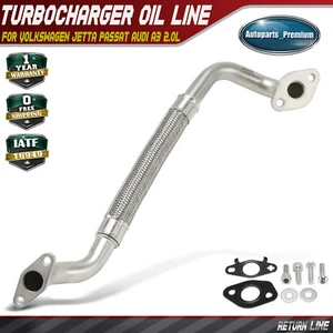 Turbocharger Oil Return Line for Volkswagen Jetta 2006-2008 Passat Audi A3 2.0L - Picture 1 of 9