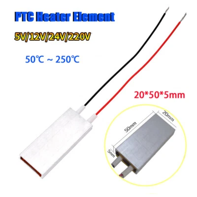 PTC Heizplatte Temperaturen Konstante Thermostate Heizelement 5V 12V 24V 220V - Bild 1 von 4