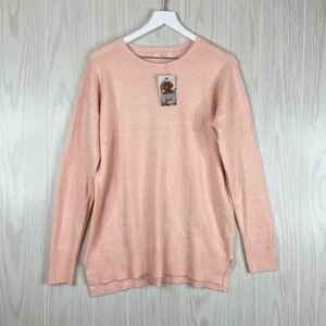 Molly Green Sweater Pink Crew Neck Size Medium NWT - Picture 1 of 6