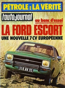 L'AUTO JOURNAL n°5 1975 FORD ESCORT - Imagen 1 de 1