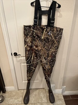 Fishingsir  Waders Mens/womens with Boots Waders Waterproof Size 13 Camo See Des - Image 1 of 4
