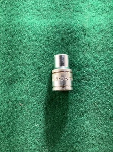 SK 40708 1/4 inch Drive 9mm Socket USA Shallow Chrome 6 Points Vintage Metric - Foto 1 di 7