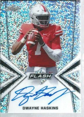2019 Leaf Flash Football DWAYNE HASKINS #BA-DH2 Base On Card Autograph - Image 1 of 2