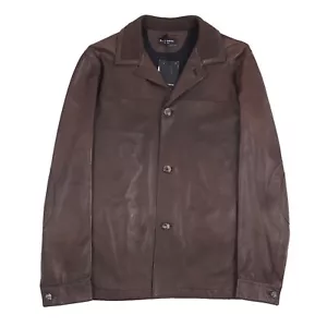 Kiton Soft Lambskin Leather Jacket with Jersey Cashmere Lining L (Eu 52) - Picture 1 of 14