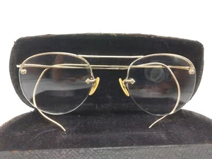 ANTIQUE! American Optical 22 [] 45 115 Rimway Ful-Vue Eyeglass FRAMES Gold VTG - Picture 1 of 10