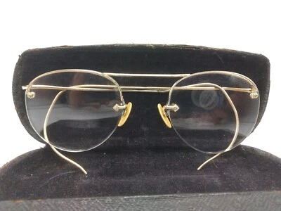 ¡ANTIGUO! MARCOS de gafas American Optical 22 [] 45 115 Rimway Full-Vue dorados de colección Foto 1 de 4