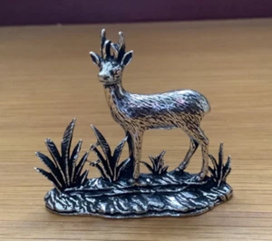 Kleine Statue Reh Qualität Silber Zinn (TM22) - Bild 1 von 4