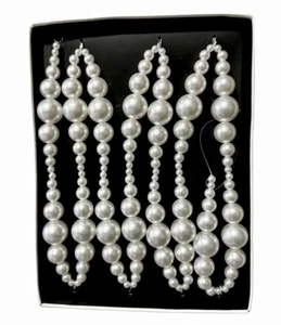 Rachel Zoe Beaded Garland - Gorgeous Beaded Pearl Home Decor 6’ Long Pearls - Picture 1 of 6