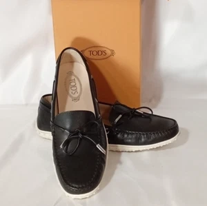 Tod’s Leder schwarz Loafer Damen 40,5 EU 9,5 US Kieselsohle Italien authentisch - Bild 1 von 8