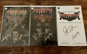 JOHN CARPENTER'S Asylum John Carpenter & Sandy King SIGNED Autograph Comics #1-3 - Picture 1 of 11