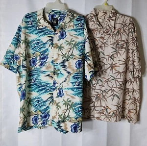 MODA CAMPIA MODA & DANIEL DAVID MENS BUTTON FRONT SHIRTS SIZE XL (SET OF 2) - Picture 1 of 5
